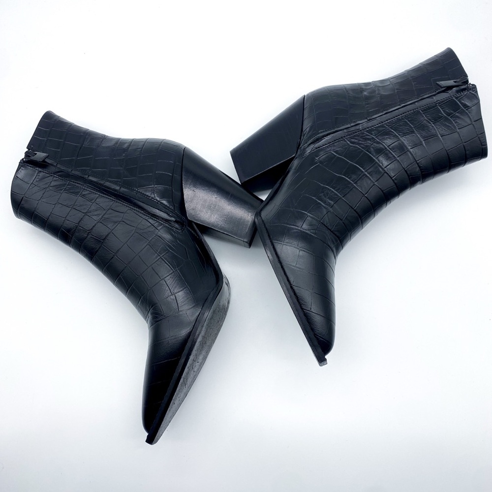 The Kooples Croc Embossed Boots - Picture 4 of 7